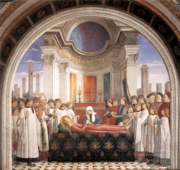 ドメニコ・ギルランダイオ Painting - 聖フィナの埋葬品 ルネサンス フィレンツェ ドメニコ ギルランダイオ